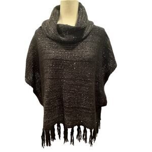 Nine West Vintage America Collection Sleevelss Black Sweater Size L